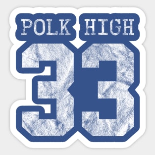 Al Bundy Polk High 33 Football Jersey Sticker